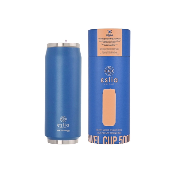 Εικόνα από Estia Travel Cup Save The Aegean Denim Blue 0.5lt