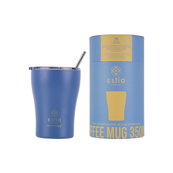 Εικόνα από Estia Coffee Mug Save The Aegean Denim Blue  0.35lt