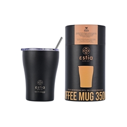 Εικόνα της Estia Coffee Mug Save The Aegean Midnight Black 0.35lt