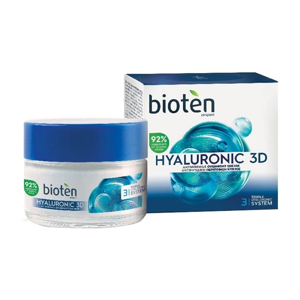 Εικόνα από Bioten Hyaluronic 3D Αντιρυτιδικη Κρέμα Νύχτας 50ml