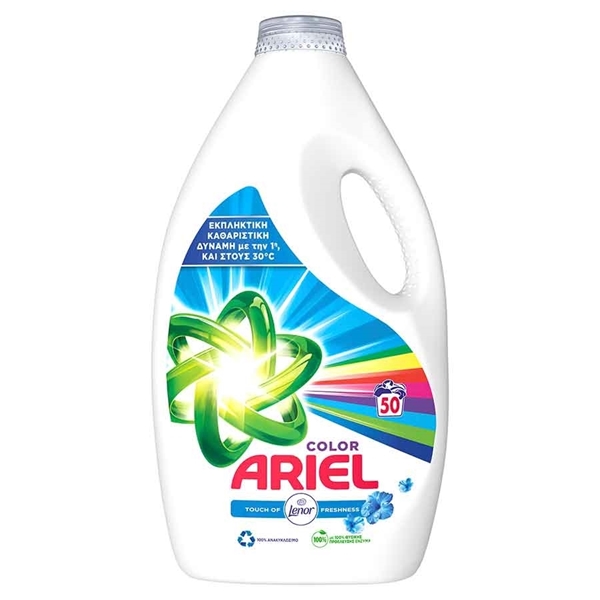 Εικόνα από Ariel Υγρό Πλυντηρίου Touch of Lenor Color 50 Μεζούρες 2750ml