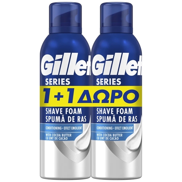 Εικόνα από Gillette Αφρός Ξυρίσματος Series Conditionig 200ml+200ml Δώρο