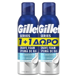 Εικόνα της Gillette Αφρός Ξυρίσματος Series Cooling 200ml+200ml Δώρο