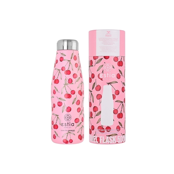 Εικόνα από Estia Travel Flask Save The Aegean Cherry Rose 0.5lt