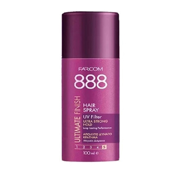 Εικόνα από Farcom Hair Spray 888 Ultimate Finish 100ml Extra Strong