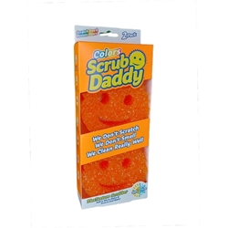 Εικόνα της Scrub Daddy Σφουγγαράκι Πιάτων Πορτοκαλί (Σετ 2 τεμ.)