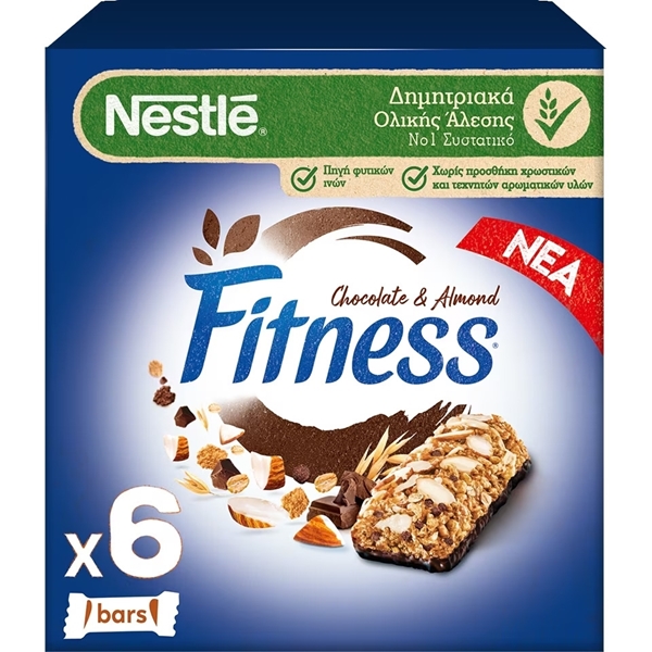 Εικόνα από Nestle Fitness Μπάρα Δημητριακών  με Chocolate & Almond (6x23.5gr) 141gr