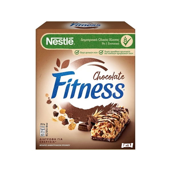Εικόνα από Nestle Fitness Μπάρα Δημητριακών με Μαύρη Σοκολάτα (6x23.5gr) 141gr