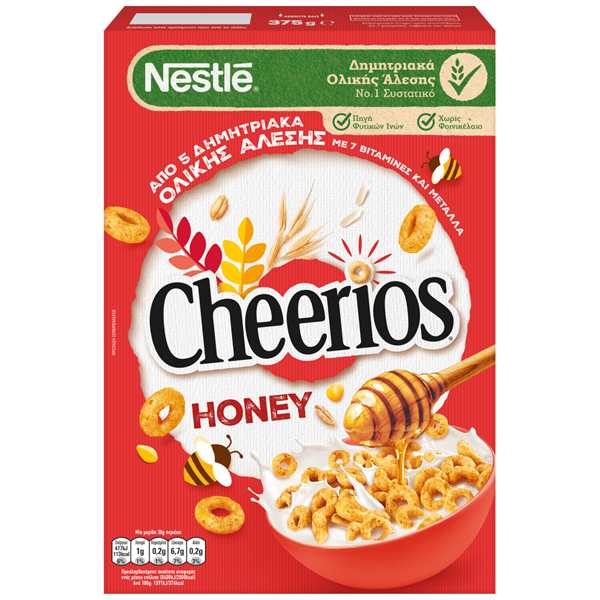 Εικόνα από Nestle Δημητριακά Honey Cheerios Ολικής Άλεσης 375gr
