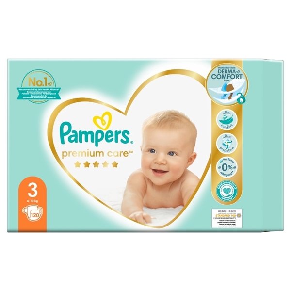 Εικόνα από Pampers Premium Care Νο3 (6-10kg) Συσκ.120 Tεμαχίων MP