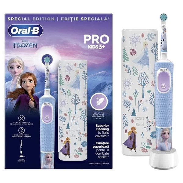 Εικόνα από Oral-B Eπαναφορτιζόμενη Oδοντόβουρτσα Vitality  Pro Kids Frozen 3+  Case