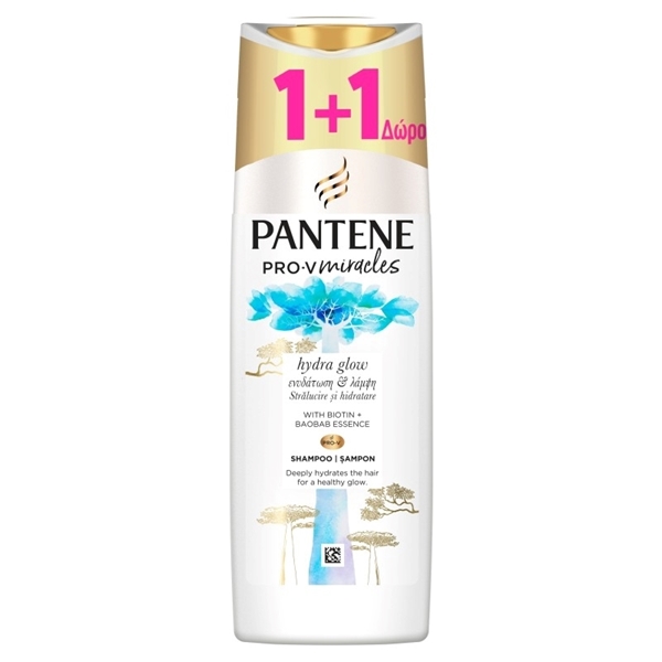 Εικόνα από Pantene Σαμπουάν Ενυδάτωση & Λάμψη 300ml(1+1 Δώρο)