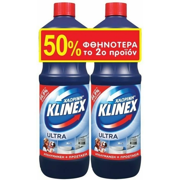Εικόνα από Klinex Ultra Protection Regular Παχύρρευστη Χλωρίνη 2x1.25lt