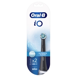 Εικόνα της Oral-B iO Ultimate Clean Black Ανταλλακτικές Κεφαλές για Ηλεκτρική Οδοντόβουρτσα 2τμχ