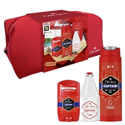 Εικόνα της Old Spice Set Captain Set Captain After Shave Lotion 100ml & Deodorant Stick 50ml & Shower Gel 250ml & Δώρο Νεσεσέρ