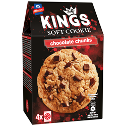 Εικόνα της Αλλατίνη Kings Soft Cookie Chocolate Chunks 160gr