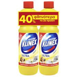 Εικόνα της Klinex Ultra Protection Παχύρρευστη Χλωρίνη με Άρωμα Lemon  2x750ml