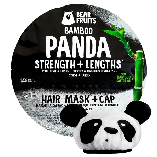 Εικόνα από BearFruits Μάσκα Μαλλιών Panda Για Δύναμη & Μήκος 20ml + Σκουφάκι Μαλλιών, 1τεμ