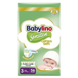 Εικόνα της Babylino Sensitive No3 56Tεμ 4-9kg