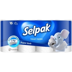 Εικόνα της Selpak Χαρτί Υγείας Super Soft 16 Ρολά 3 φύλλα