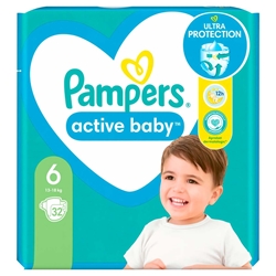 Εικόνα της Pampers Active Baby No6 (13-18kg) Συσκ.32 Tεμαχίων VP