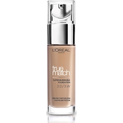 Εικόνα της L'Oreal True Match Super Blendable Foundation 3D/3W Golden Beige Warm Undertone 30ml