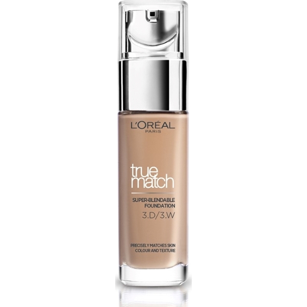 Εικόνα από L'Oreal True Match Super Blendable Foundation 3D/3W Golden Beige Warm Undertone 30ml