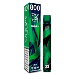Εικόνα της Voom Mini Disposable Nicotine 20mg/ml 23 Apple Ice 800 Puffs 1.8ml
