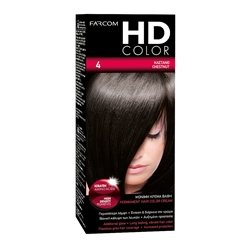 Εικόνα της Farcom Βαφή Μαλλιών HD Color No 4 Καστανό ,60ml