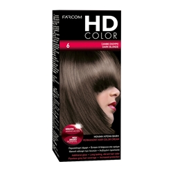 Εικόνα της Farcom Βαφή Μαλλιών HD Color No 6 Ξανθό Σκούρο ,60ml