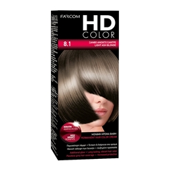 Εικόνα της Farcom Βαφή Μαλλιών HD Color No 8.1 Ξανθό Ανοιχτό Σαντρέ ,60ml