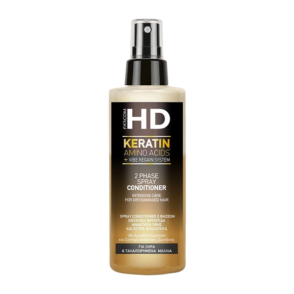 Εικόνα από Farcom HD Keratin Spray Conditioner 150ml ξηρά /ταλαιπωρημένα μαλλιά.