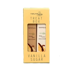 Εικόνα της TommyG Treatbox Natural Spa Vanilla Sugar Shower Gel 300ml+Body Lotion 300ml