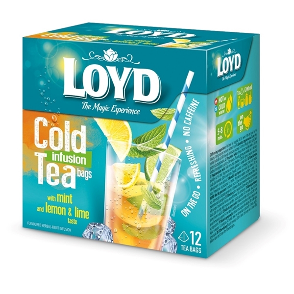 Εικόνα από Loyd Cold Infusion Tea Μέντα Λεμόνι Lime 12 Πυραμίδες X 2.5gr (30gr)