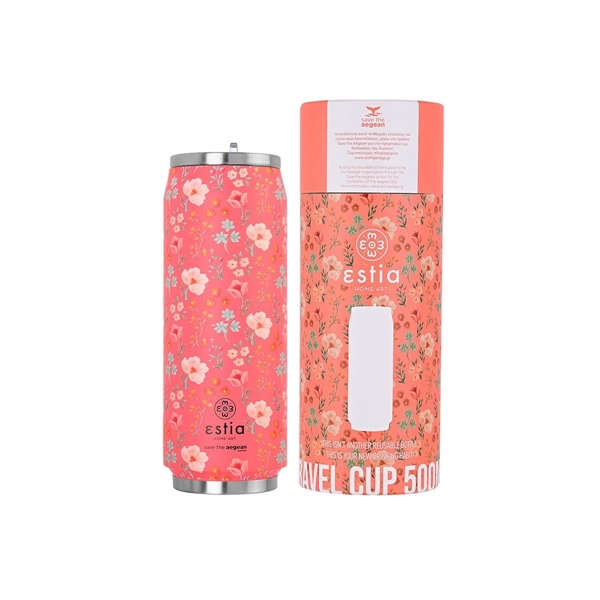 Εικόνα από Estia Travel Cup Save The Aegean Bouquet Coral 0.5lt