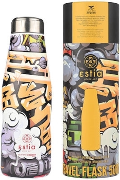 Εικόνα από Estia Travel Flask Save The Aegean  Graffiti Rhythm 0.5lt