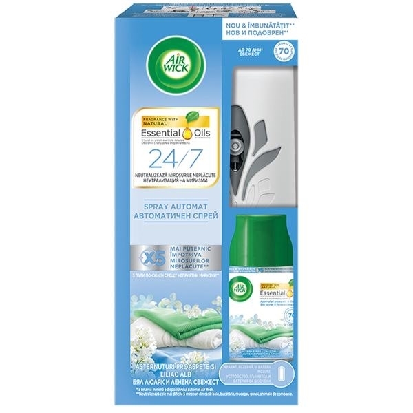 Εικόνα από Airwick Συσκευή Ψεκασμού Essential Liliac & Lino  250ml