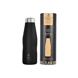 Εικόνα της Estia Travel Flask Save The Aegean Black Matte 0.5lt