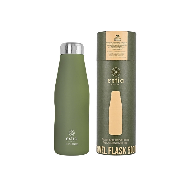 Εικόνα από Estia Travel Flask Save The Aegean Bemuda (Pine) Green 0.5lt