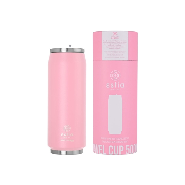 Εικόνα από Estia Travel Cup Save The Aegean Baby Pink 0.5lt