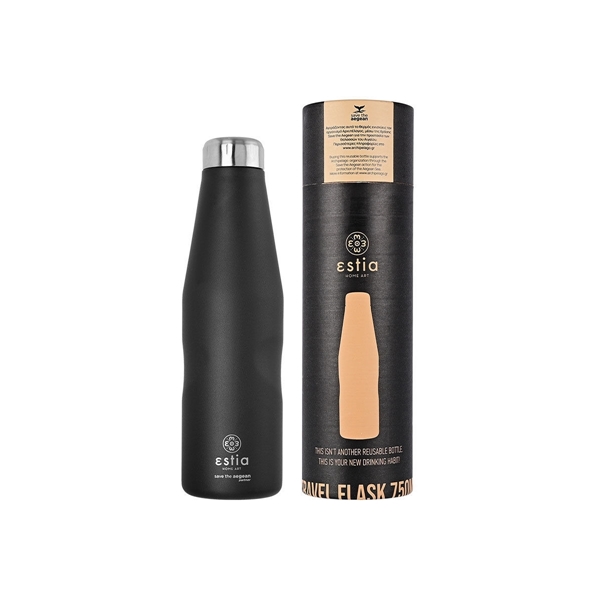 Εικόνα από Estia Travel Flask Save The Aegean Black Matte 0.75lt