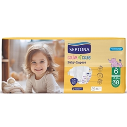 Εικόνα της Septona Calm N' Care Πάνες Extra Large No6 (13-20Kg) 38τεμ
