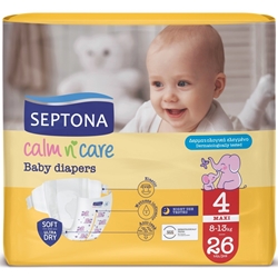 Εικόνα της Septona Calm N' Care Πάνες Maxi No4 (8-13Kg) 26τεμ