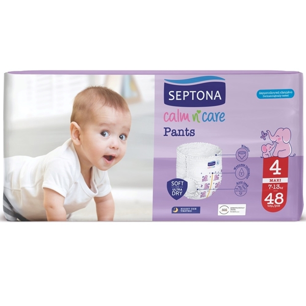 Εικόνα από Septona Πάνες-Βρακάκι Pants Maxi No4 (7-13Kg) 48τεμ