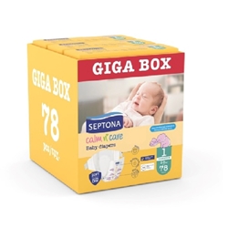 Εικόνα της Septona Calm N' Care Πάνες Giga Box Newborn No1 (2-5Kg) 78τεμ (3*26τεμ)