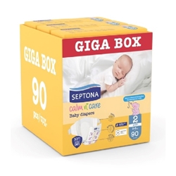 Εικόνα της Septona Calm N' Care Πάνες Giga Box Mini No2 (3-6Kg) 90τεμ (3*30τεμ)