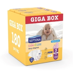 Εικόνα της Septona Calm N' Care Πάνες Giga Box Midi No3 (4-9Kg) 180τεμ (3*60τεμ)
