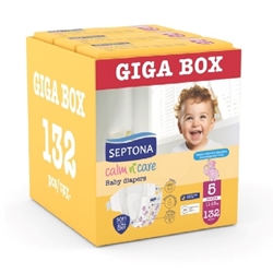 Εικόνα της Septona Calm N' Care Πάνες Giga Box Junior No5 (11-16Kg) 132τεμ (3*44τεμ)