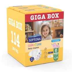 Εικόνα της Septona Calm N' Care Πάνες Giga Box Extra Large No6 (13-20Kg) 114τεμ (3*38τεμ)