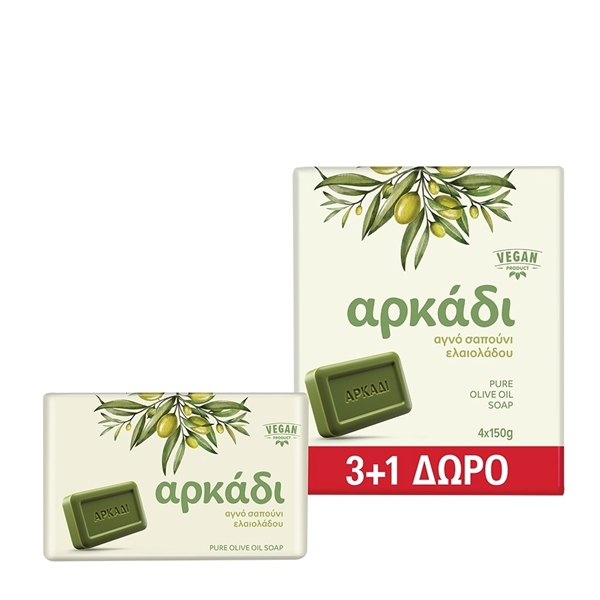 Εικόνα από Αρκάδι Πράσινο Σαπούνι 4x150gr